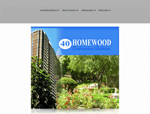 Tablet Screenshot of 40homewood.org
